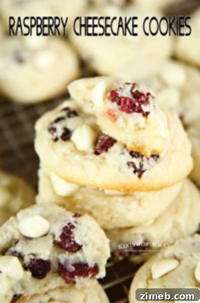 Raspberry Cheesecake Cookies