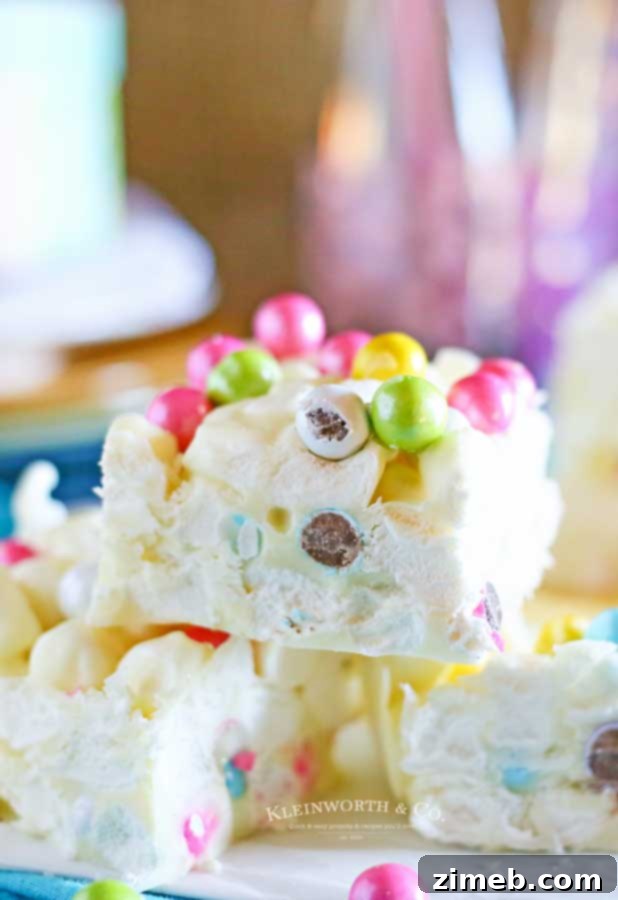Easter Bunny Marshmallow Bars 5 Marshmallow Easter Bars recipe