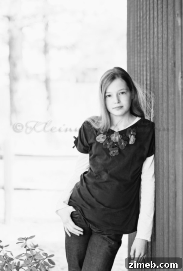 White Washed Textures from Life n' Reflection - Thoughtful Portrait
