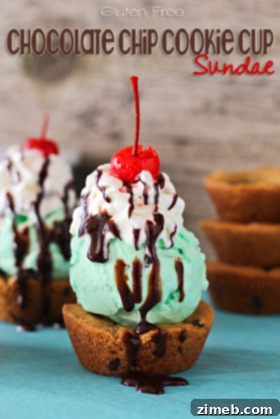 Decadent Cadbury Macaroons 7 chocolate chip cookie cup sundae