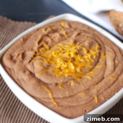 Restaurant Style Refried Beans, a delicious slow cooker recipe