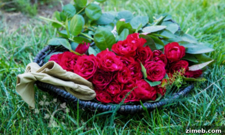 Shaping the Rose 2 Cutting Roses from the Garden for Arrangements