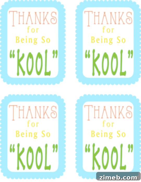 Printable Farewell Keepsake 5 Going Away Gift {Free Printable}
