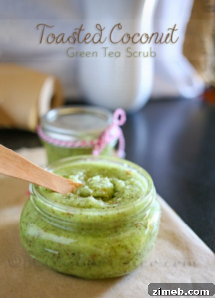 Printable Farewell Keepsake 7 Toasted Coconut Green Tea Scrub