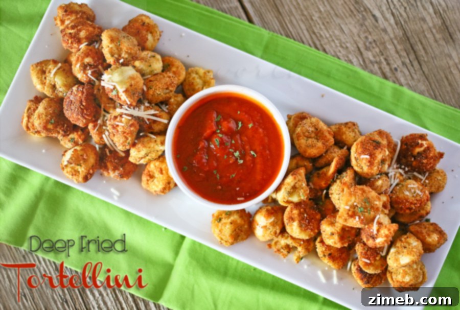 Creamy Sweet Garlic Avocado Dip 9 Deep Fried Tortellini, a crispy and savory appetizer perfect for any gathering. www.kleinworthco.com