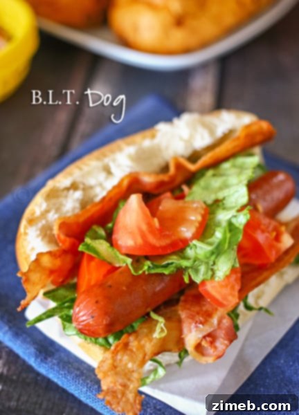 Haute Dogs 16 BLT Dog - a savory and fresh hot dog recipe