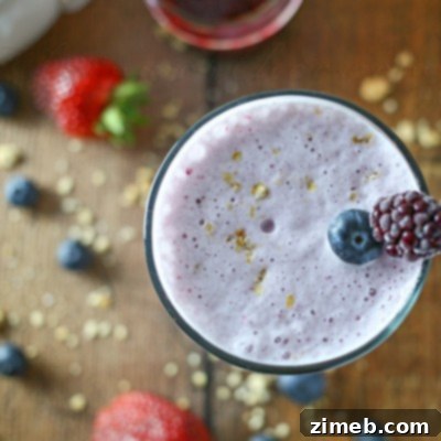 Velvet Berry Dream 7 Vanilla Berry Smoothie - Easy Recipe