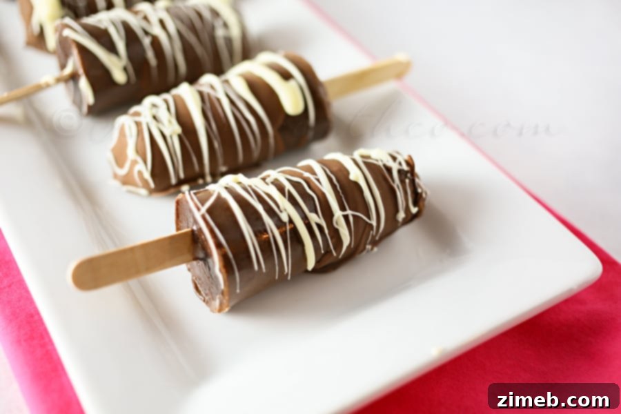 Classic Black and White Fudge Pops 2 Delicious Black & White Fudge Pops, a perfect homemade frozen treat