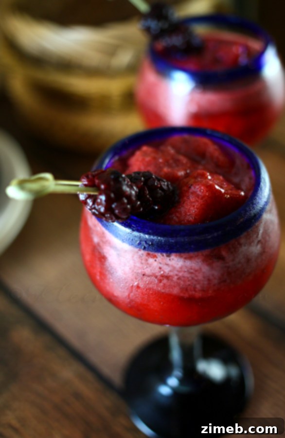Luscious Blackberry Honey Daiquiri 3 Blackberry & Honey Daiquiri