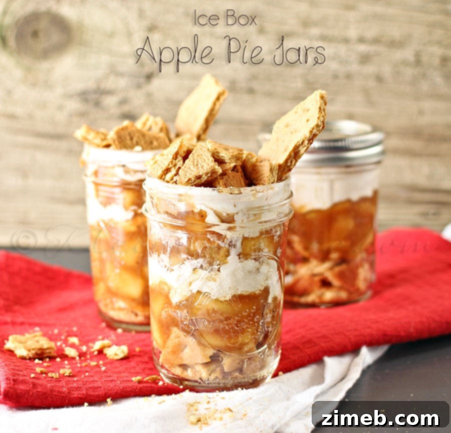 Ice Box Apple Pie Jars