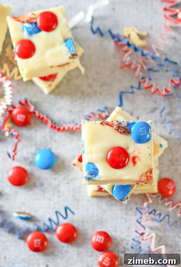 Red, White & Blue Fudge