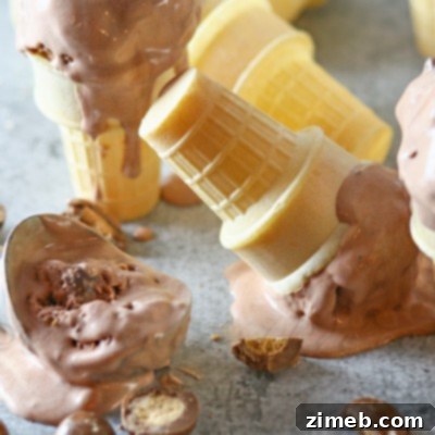 Decadent Chocolate Malted Crunch 14 Chocolate Malted Crunch Ice Cream - Just like you remember from Thrifty {on Kleinworth & Co. www.kleinworthco.com}