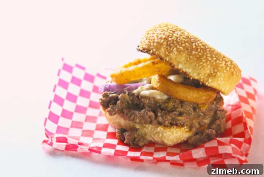 Buffalo Loose Meat Melt filling ready to be served