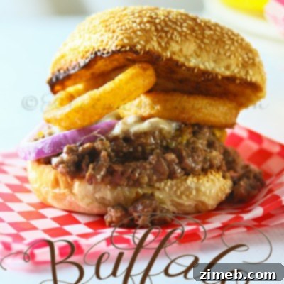 Buffalo Loose Meat Melt recipe card image