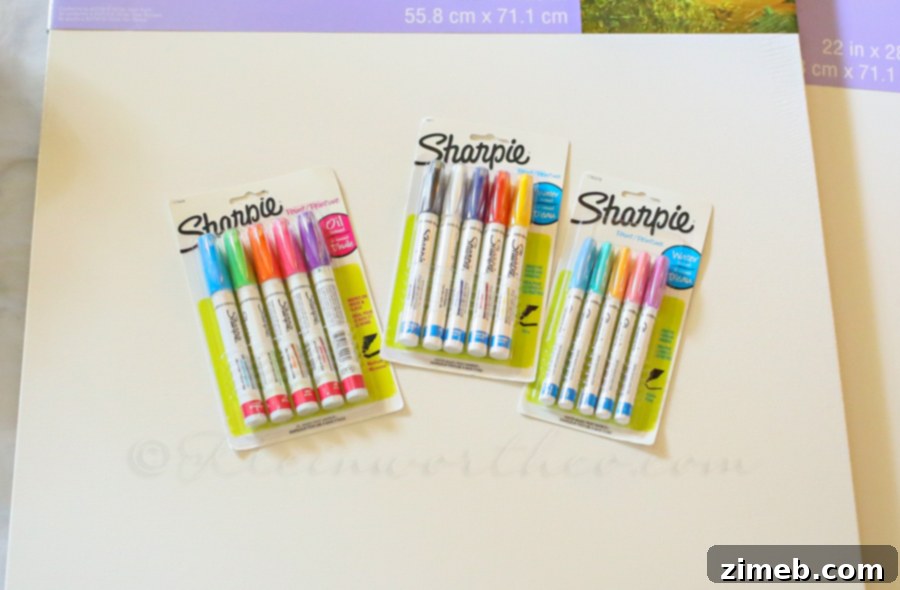 Sharpie Paint Marker Abstractions 3 Essential Art Supplies for DIY Abstract Painting