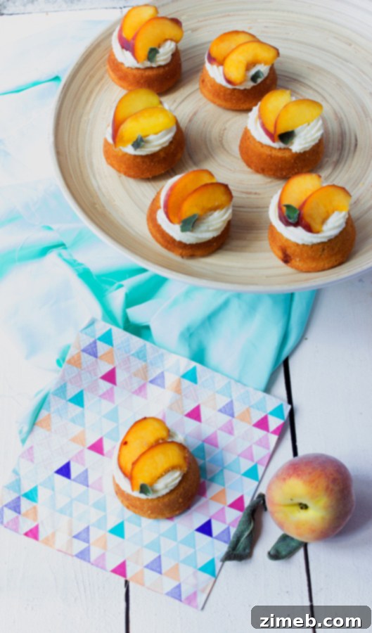 Bourbon Peach Tea Cakes