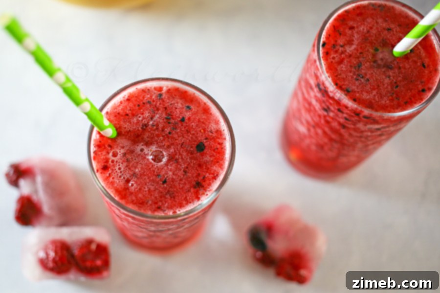 Zesty Berry Pop 3 Sour Berry Fizz with fresh berries and ginger ale