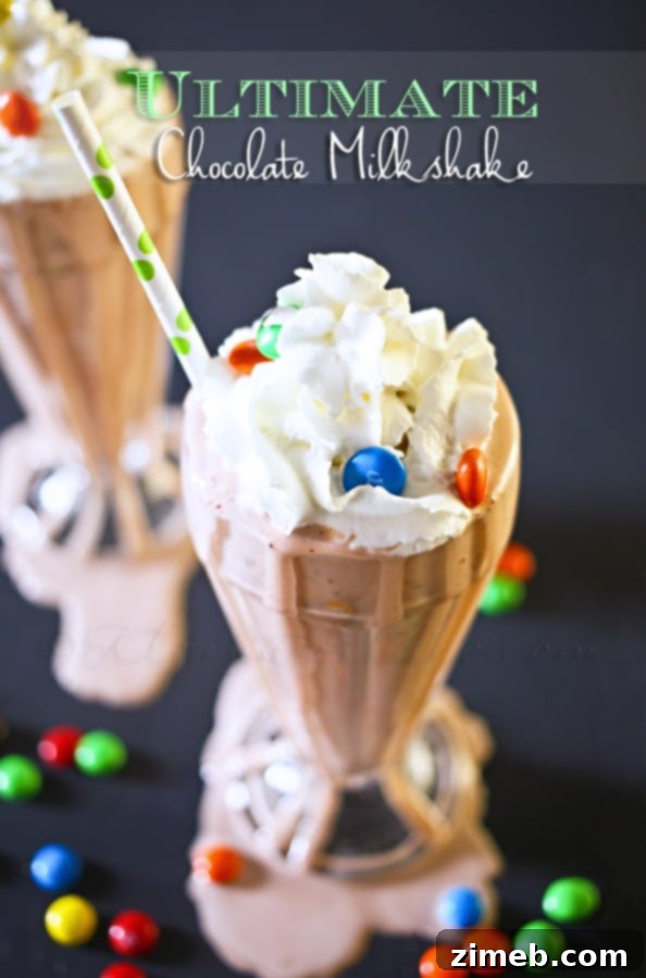 Ultimate Chocolate Milkshake