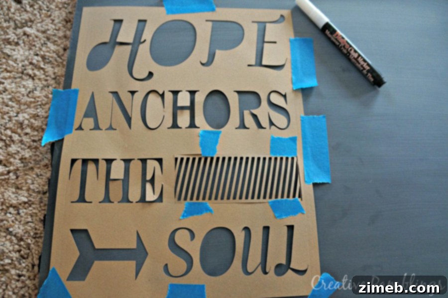 Summer Anchor Chalkboard Art
