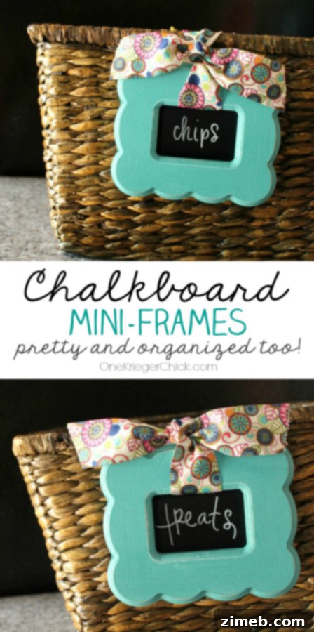 Petite Chalkboard Displays 3 Transform Plain Baskets with DIY Chalkboard Labels