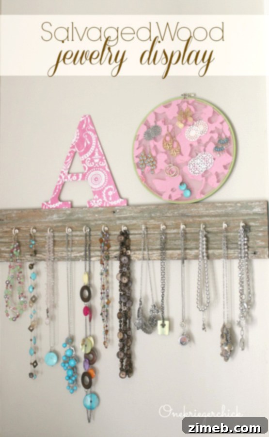 Petite Chalkboard Displays 6 Easy Salvaged Wood Jewelry Display Project