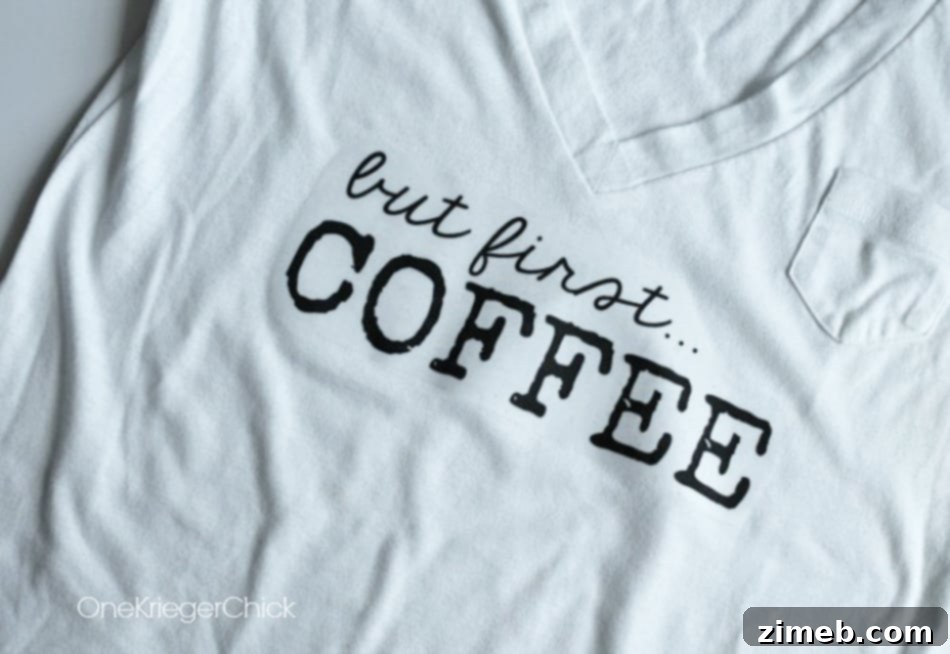 Petite Chalkboard Displays 7 But First..... Coffee - DIY T Shirt & Printable Design