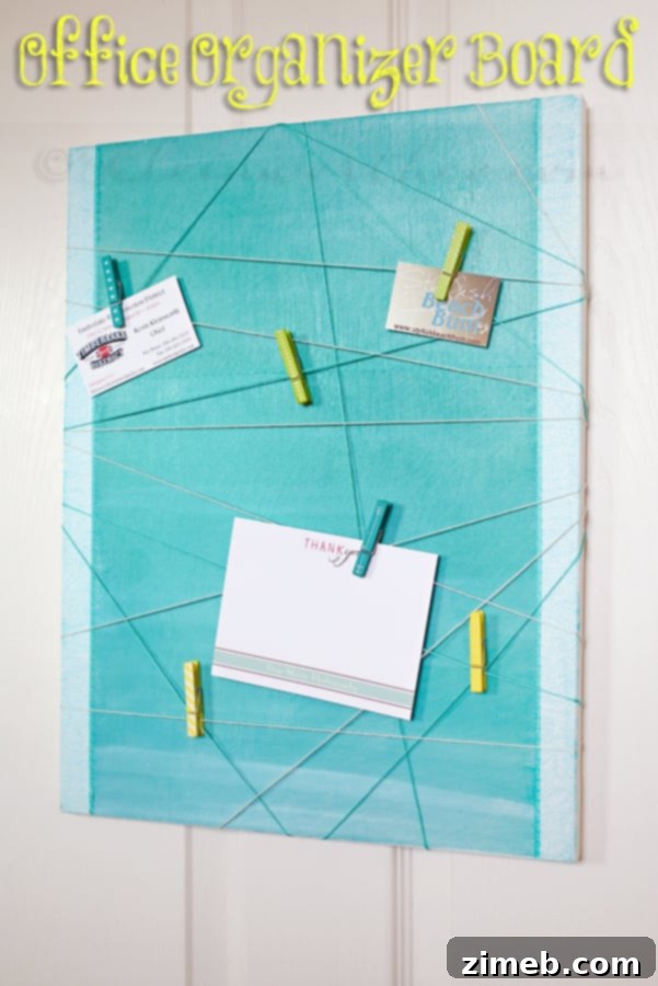 Petite Chalkboard Displays 8 DIY Office Organizer Board for Productivity