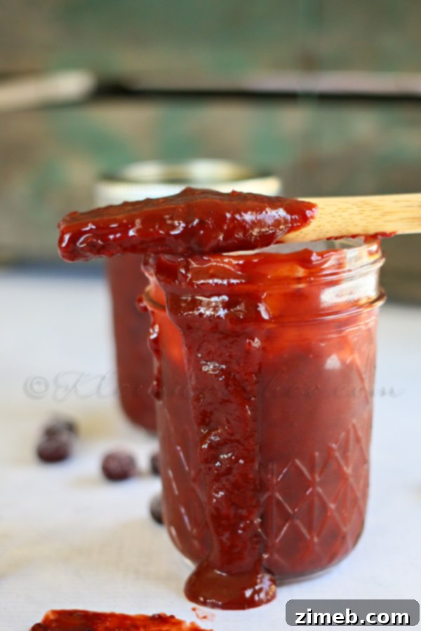 Delicious Huckleberry BBQ Sauce, perfect for enhancing grilled dishes and infusing a unique sweet-tangy flavor.