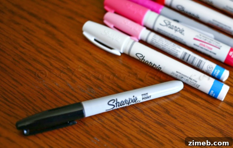 Simple Whiteboard Organizer and Sharpie Set 4 Large white board and washi tape for organization