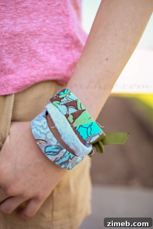 Craft Your School Style Bracelets 8 Display of various Rag Wrapped Bracelets crafted from recycled materials
