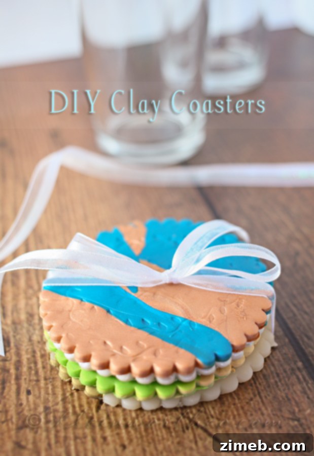 DIY Clay Coasters