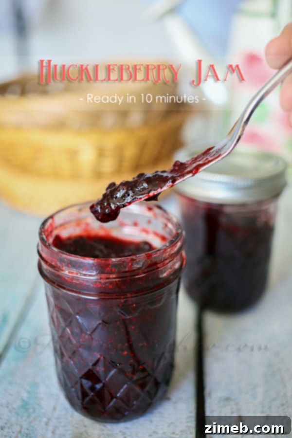 Huckleberry Jam {Ready in 10 Minutes}