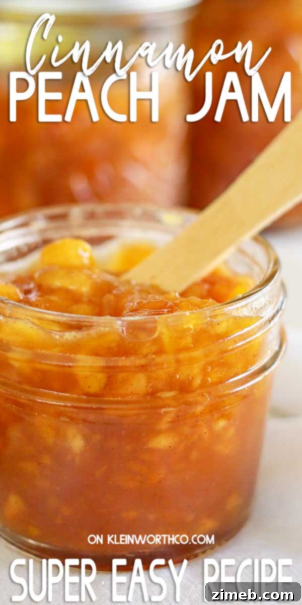 Cinnamon Peach Jam