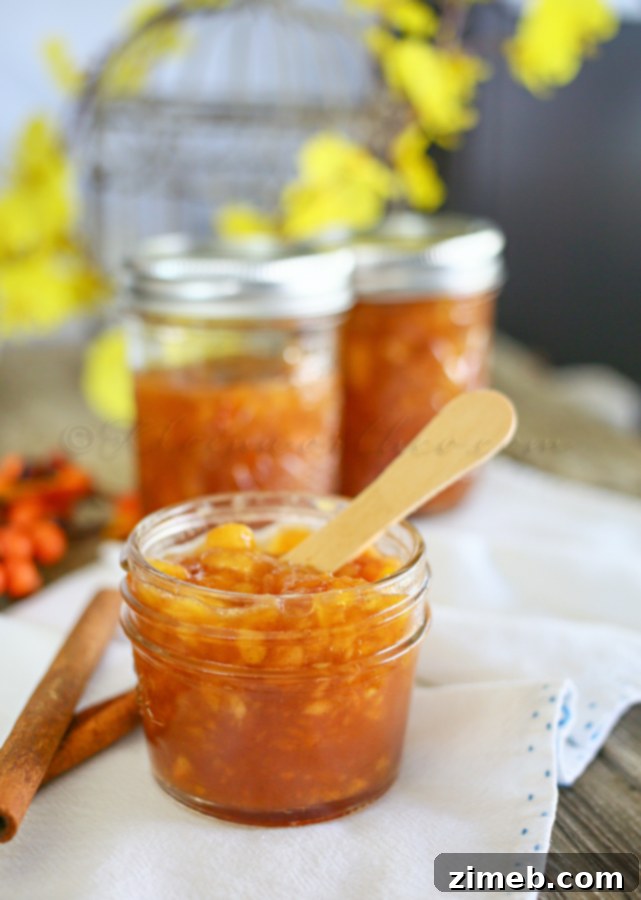 Sunday Funday Scavenger Hunt 6 A delicious jar of homemade Cinnamon Peach Jam, a photographer's choice subject showcasing culinary artistry.