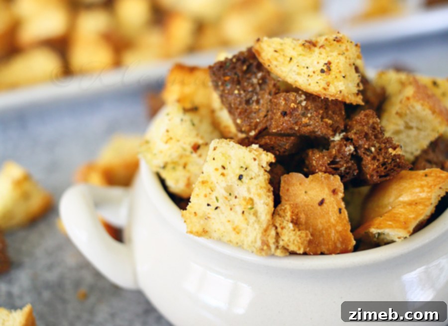 Garlic and Herb Croutons 2 Garlic & Herb Croutons