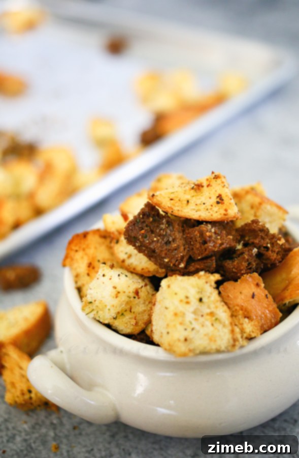 Garlic and Herb Croutons 3 Garlic & Herb Croutons