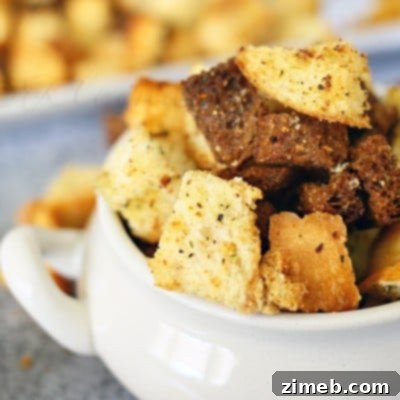 Garlic and Herb Croutons 5 Garlic & Herb Croutons