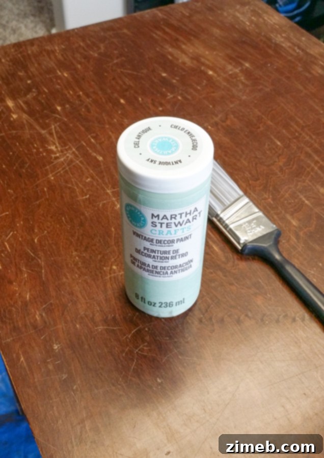 Antique Sewing Table Makeover - Painting the Base