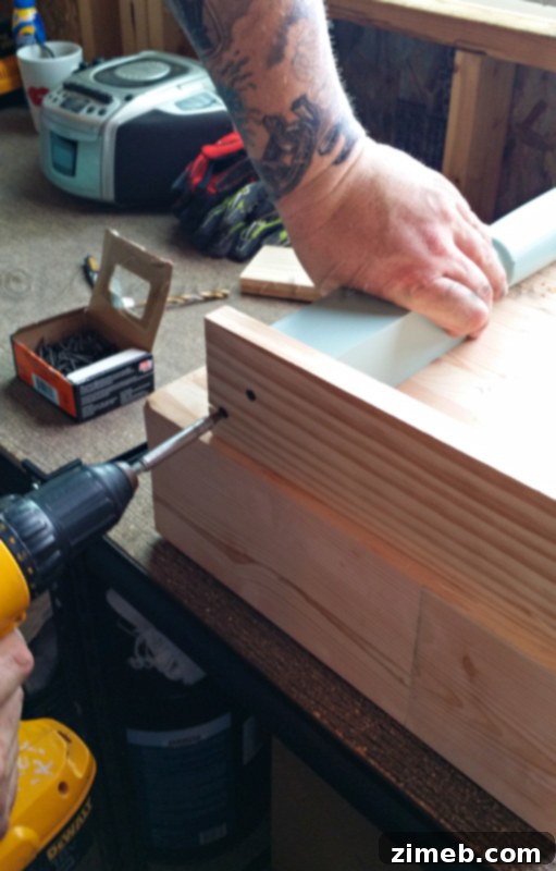 Painted Butcher Block Legs