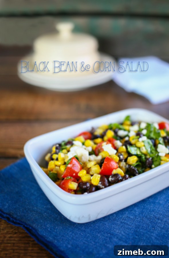 Black Bean & Corn Salad, a vibrant and healthy side