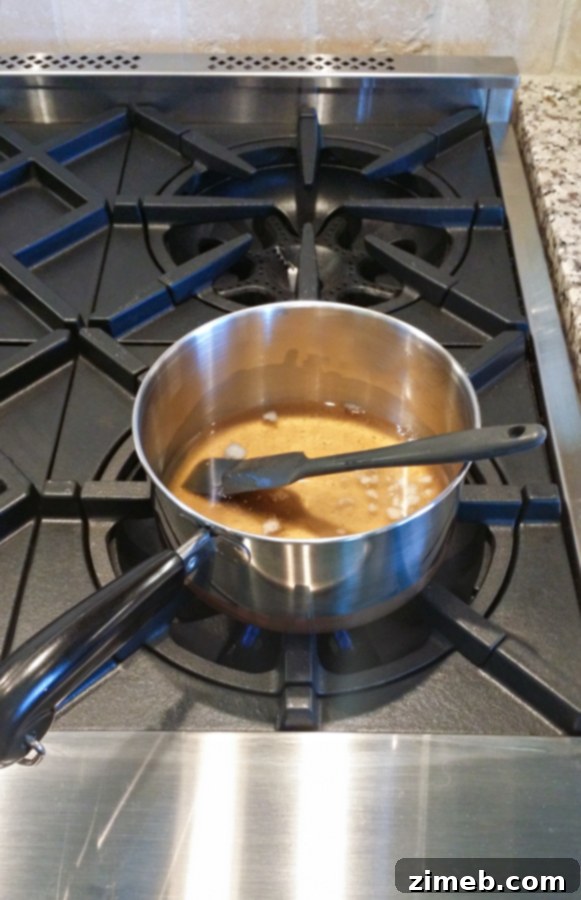 Guilt-Free Caramel Popcorn 4 Honey and coconut oil melting for a healthy caramel sauce