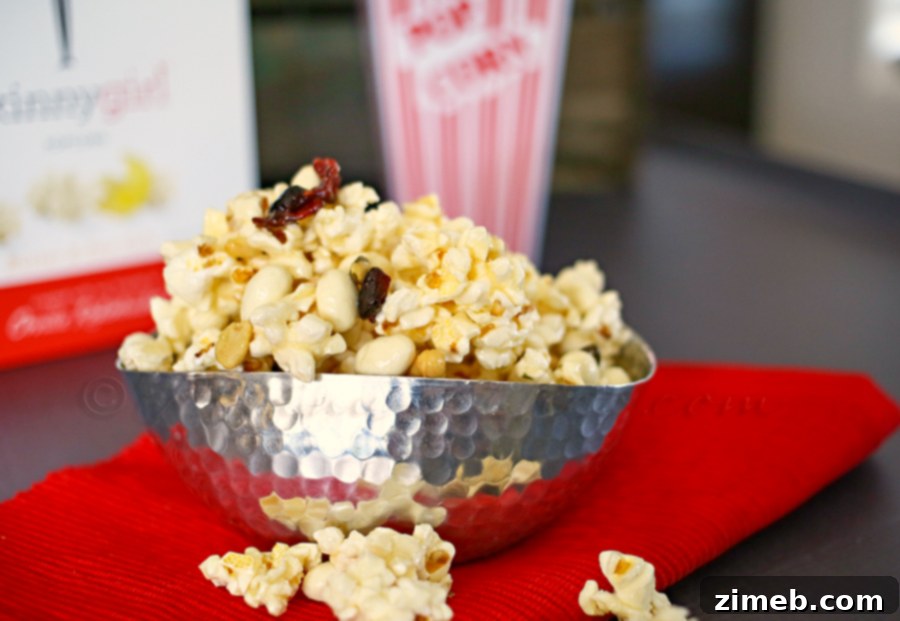 Guilt-Free Caramel Popcorn 6 Delicious Skinny Caramel Popcorn mixed with wholesome additions
