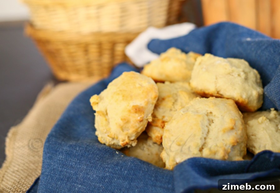 Fluffy Drop Biscuits, Ready in Just 15 Minutes 3 Fluffy 15 Minute Drop Biscuits, a perfect side for any meal.