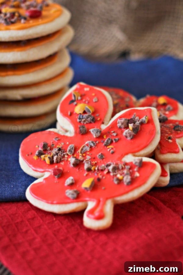 Fall Sugar Cookies, soft sugar cookies, sugar cookie recipe