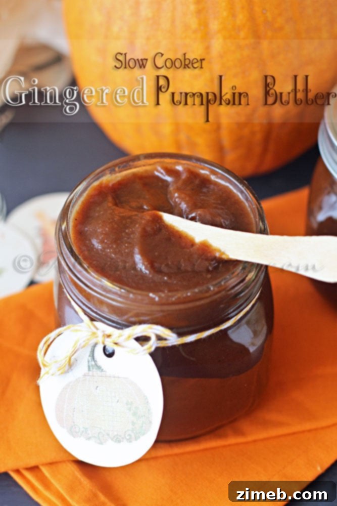 Slow Cooker Gingered Pumpkin Butter