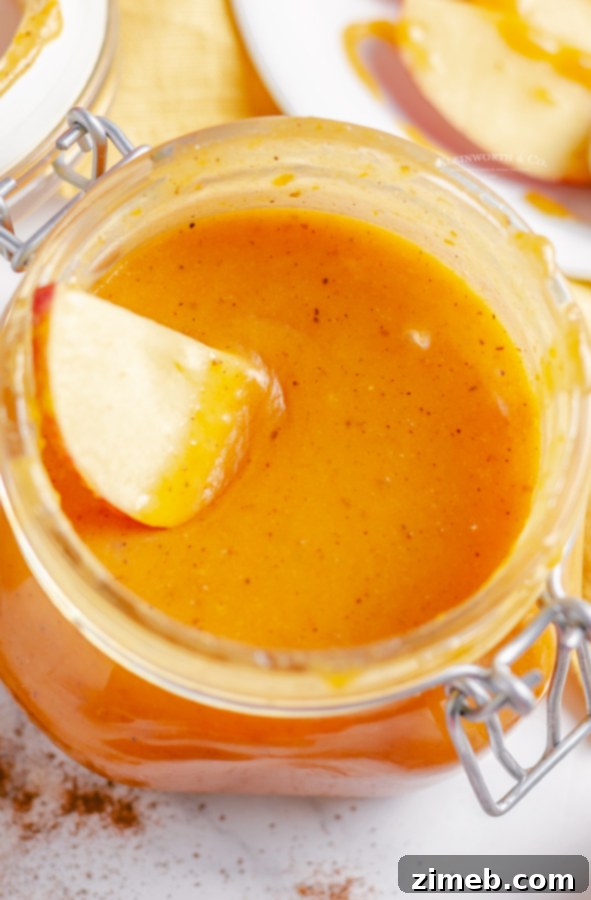 fall caramel with apples