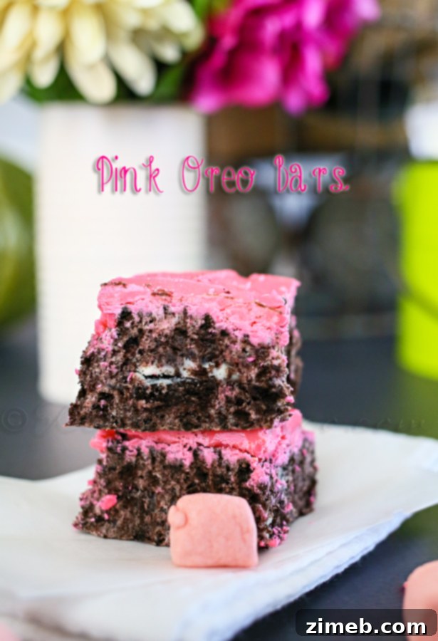 Pink Oreo Bars