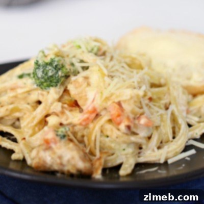 Veggie Chicken Alfredo