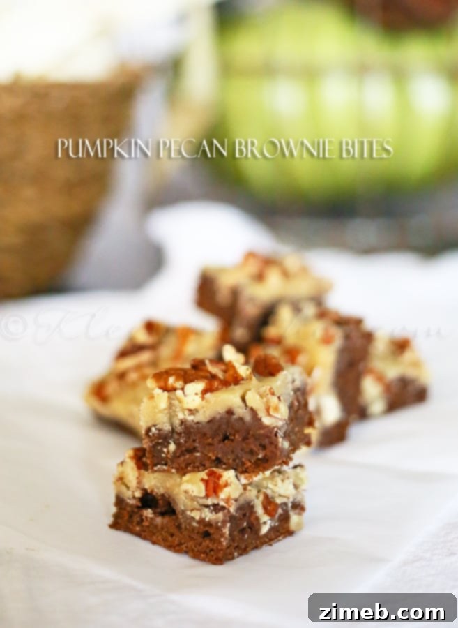 Spiced Pumpkin Pecan Brownie Bliss 3 Pumpkin Pecan Brownie Bites