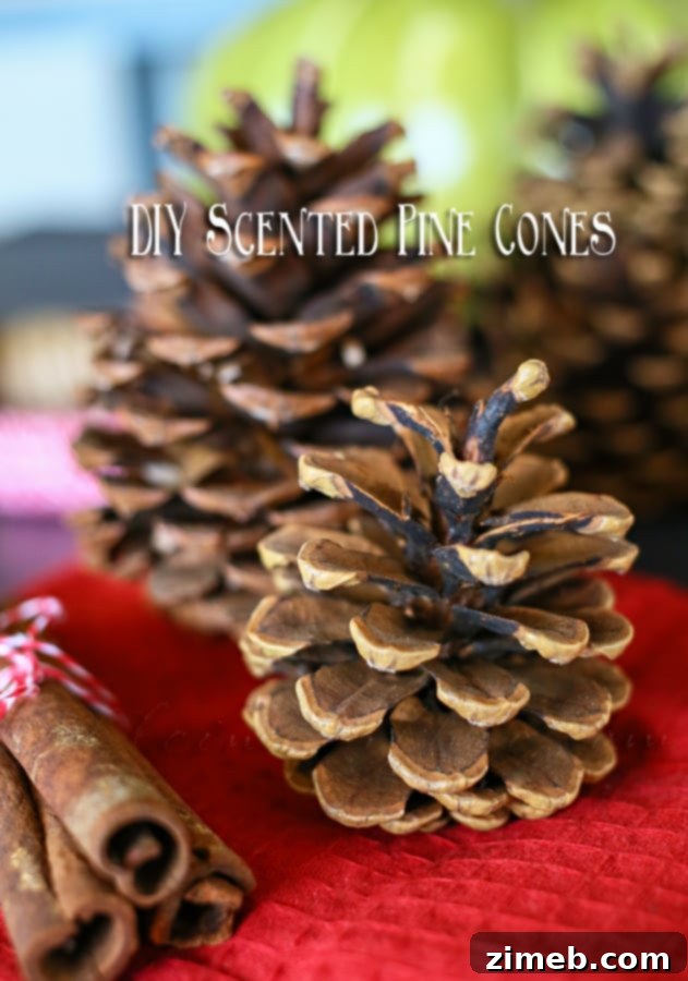 Easy DIY Scented Pine Cones for a Fragrant Holiday Home Atmosphere
